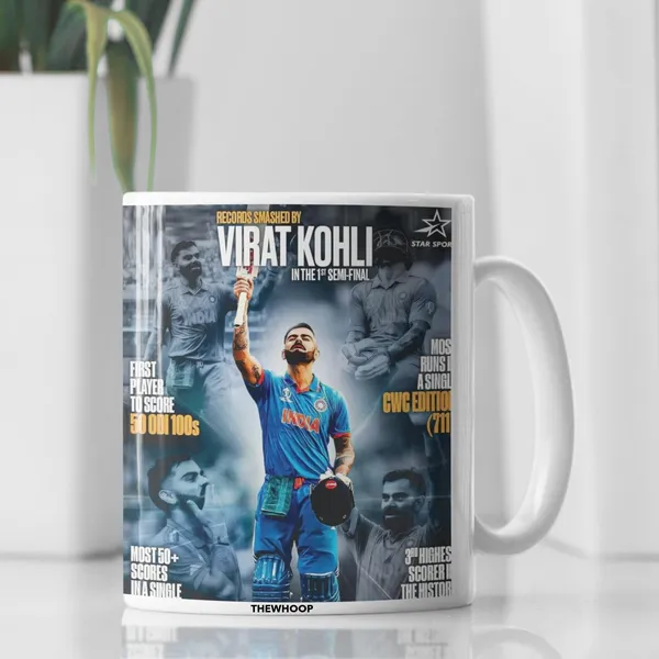 Combo_Pack_Of_2_White_Printed_Virat_Kohli_Ceramic_Coffee_Mug_(350Ml)_With_Wooden_Key-Chain_Combo_Gift_For_Virat_Kohli_Fans_&_Cricket_Lovers_(Virat_-_All_Records)
