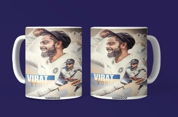 Combo_Pack_Of_2_White_Printed_Virat_Kohli_Ceramic_Coffee_Mug_(350Ml)_With_Wooden_Key-Chain_Gift_For_Virat_Kohli_Fans_&_Cricket_Lovers_(Virat_-_Test)