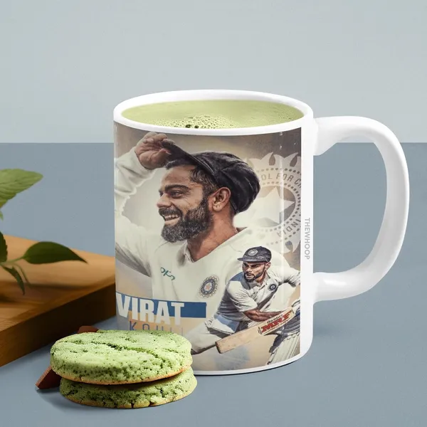 Combo_Pack_Of_2_White_Printed_Virat_Kohli_Ceramic_Coffee_Mug_(350Ml)_With_Wooden_Key-Chain_Gift_For_Virat_Kohli_Fans_&_Cricket_Lovers_(Virat_-_Test)