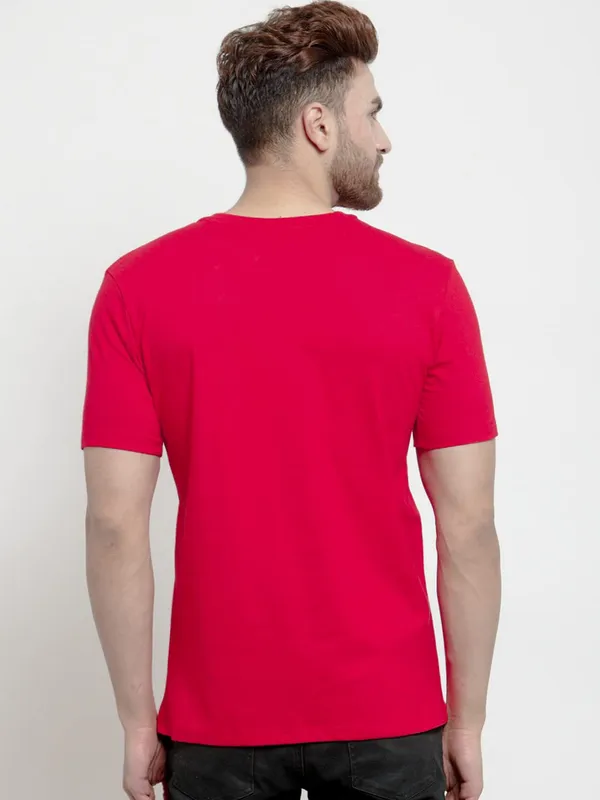 Red_Personalized_Round_Neck_Regular_Fit_Premium_Cotton_Unisex_Tshirt