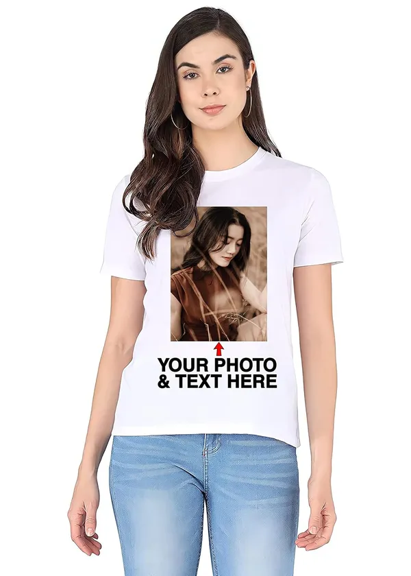 White_Personalized_Custom_Print_Round_Neck_Cotton_T-Shirt_For_Women,_Girl,_Men_&_Boys
