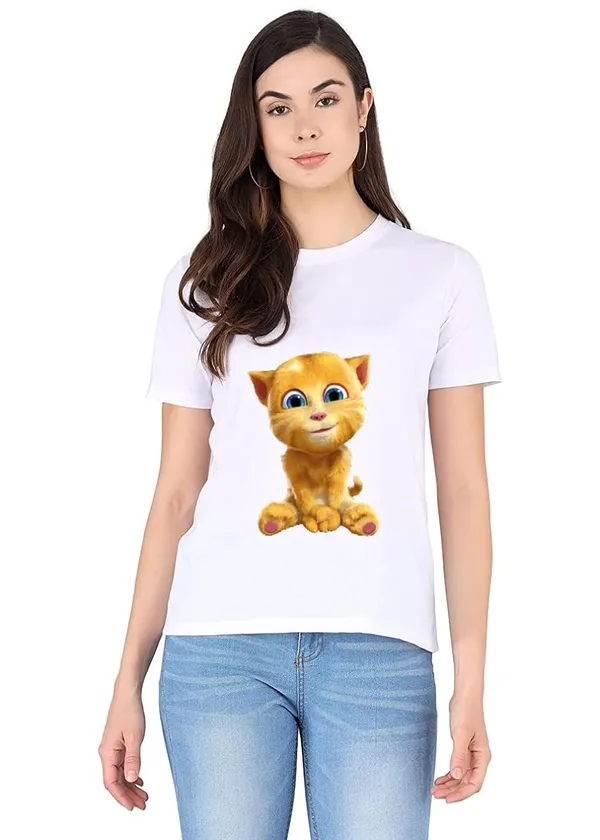 White_Personalized_Custom_Print_Round_Neck_Cotton_T-Shirt_For_Women,_Girl,_Men_&_Boys