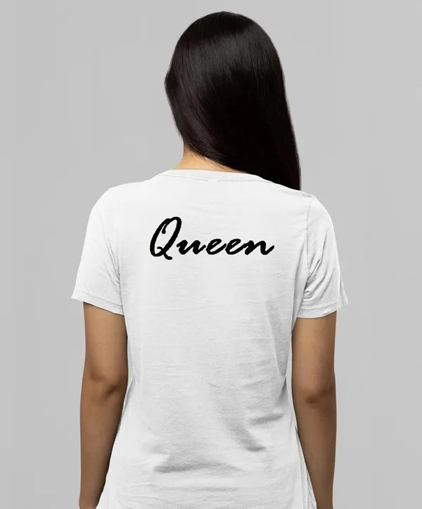 White_Customized_Design_Photo_Name_Text_Print_Personalize_Round_Neck_Polycotton_Fabric_Regular_Fit_Tshirt_For_Girls_&_Women