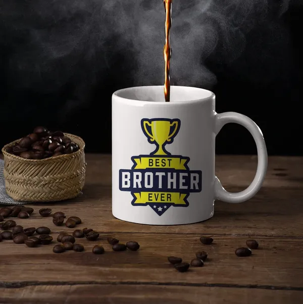 White_Printed_New_Designs_Ceramic_Best_Brother_Coffee_Mug_(350_Ml)