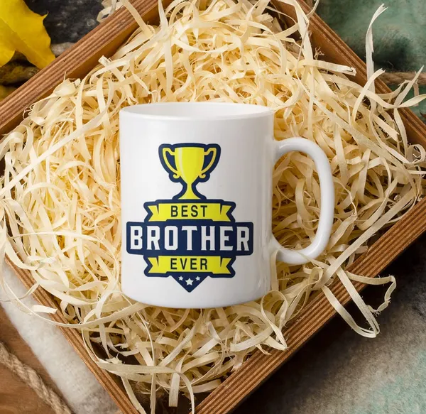 White_Printed_New_Designs_Ceramic_Best_Brother_Coffee_Mug_(350_Ml)