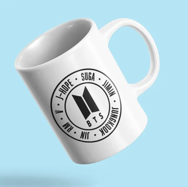White_New_Printed_Bts_Group_Ceramic_Coffee_Mug_Best_Gift_For_Girls_&_Boys