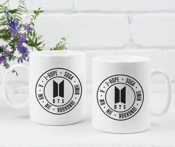 White_New_Printed_Bts_Group_Ceramic_Coffee_Mug_Best_Gift_For_Girls_&_Boys