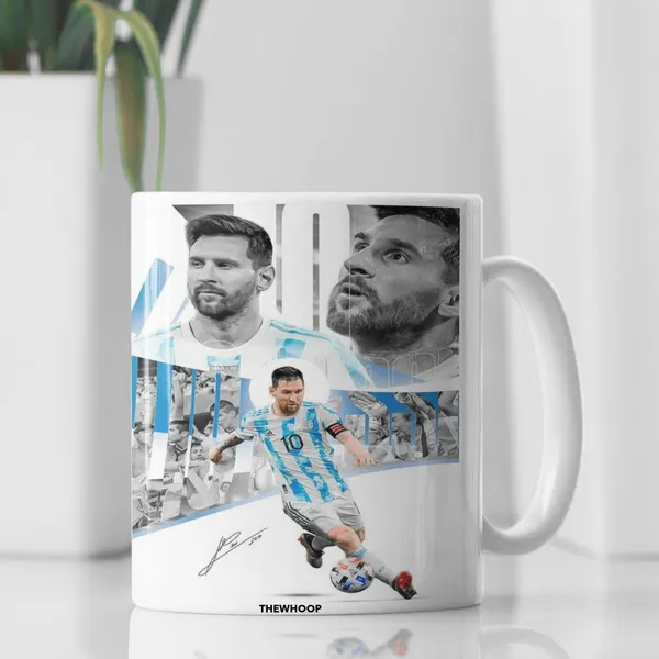 Combo_Pack_Of_2_White_Printed_Lionel_Messi_Ceramic_Coffee_Mug_(350Ml)_With_Wooden_Key-Chain_Gift_For_Lionel_Messi_Fans_&_Football_Lovers_(Messi-Kick)