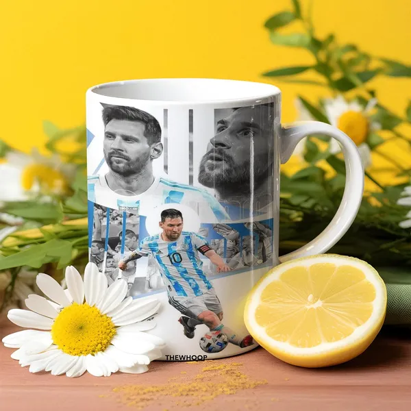 Combo_Pack_Of_2_White_Printed_Lionel_Messi_Ceramic_Coffee_Mug_(350Ml)_With_Wooden_Key-Chain_Gift_For_Lionel_Messi_Fans_&_Football_Lovers_(Messi-Kick)