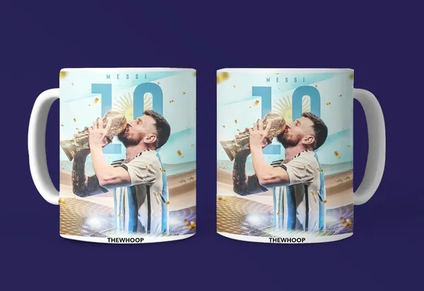 Combo_Pack_Of_2_White_Printed_Lionel_Messi_Ceramic_Coffee_Mug_(350Ml)_With_Wooden_Key-Chain_Combo_Gift_For_Lionel_Messi_Fans_&_Football_Lovers_(Messi-Trophy)