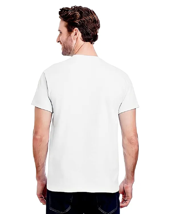 White_Personalized_Custom_Design_Round_Neck_Regular_Fit_Soft_Cotton_Unisex_Tshirt_For_Men_&_Women