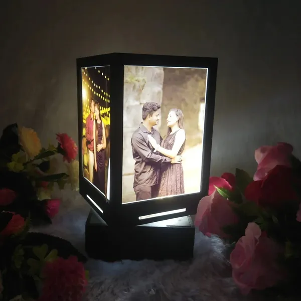 Brown_Personalized_Photo_Rotating_Shadow_Lamp_Wooden_Frame_17X14_Cm_Pack_Of_1