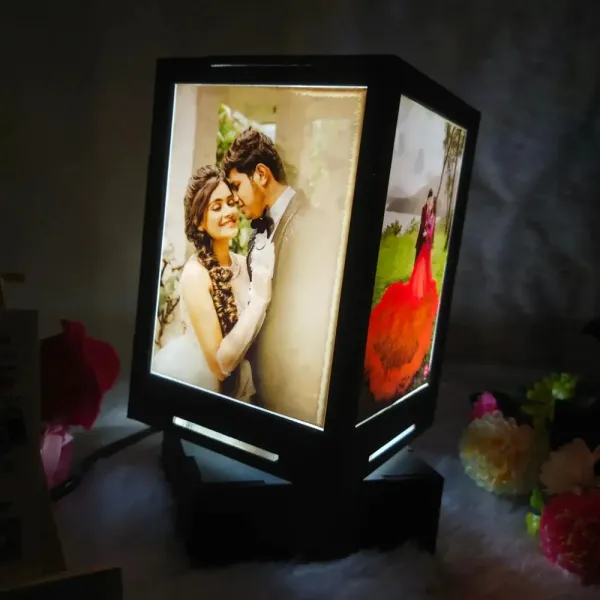 Brown_Personalized_Photo_Rotating_Shadow_Lamp_Wooden_Frame_17X14_Cm_Pack_Of_1