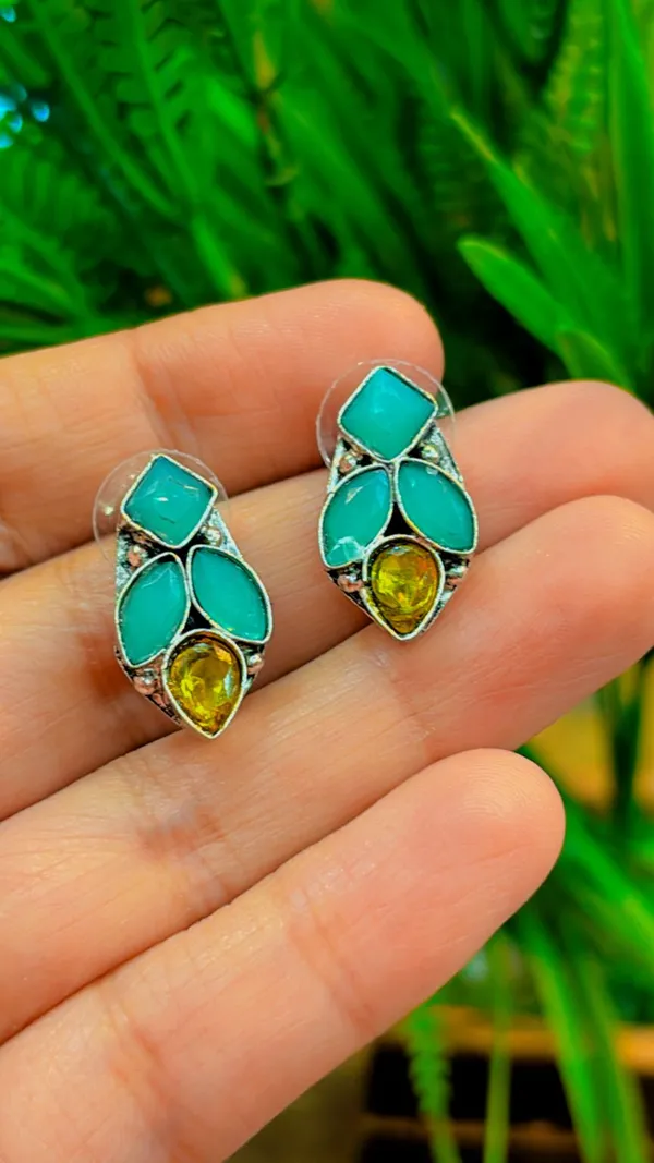 German_Silver_Z_firoza_stones_tops