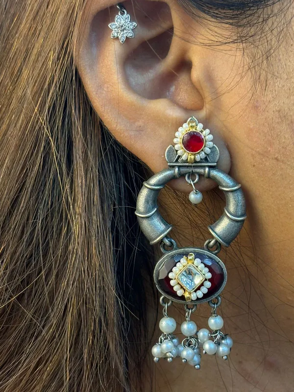 Silver_look_like_mohini_collection_in_black_color_stones