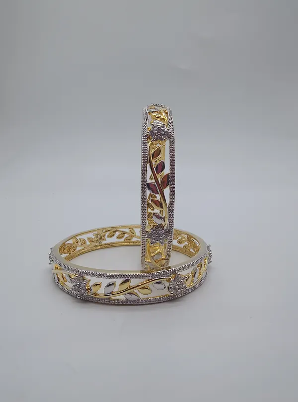 Gold_Premium_Rhodium_Bangles_For_Women