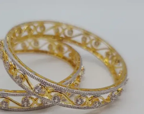 Gold_Premium_Rhodium_Bangles_For_Women