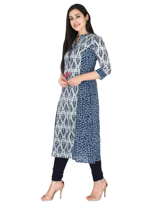 Blue_Ethnic_Motif_Printed_Pure_Cotton_A-Line_Kurta