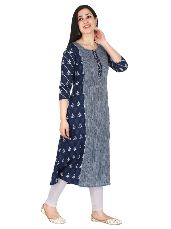 Blue_Ethnic_Motif_Printed_Pure_Cotton_A-Line_Kurta