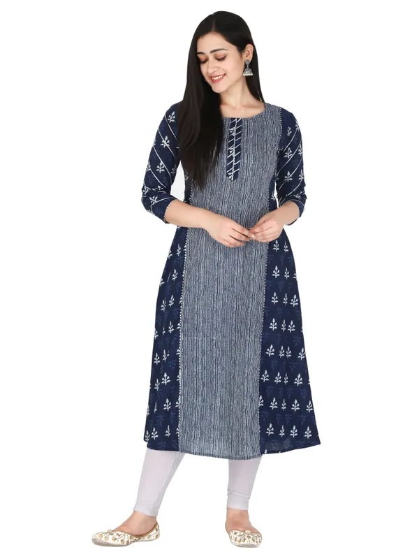 Blue_Ethnic_Motif_Printed_Pure_Cotton_A-Line_Kurta