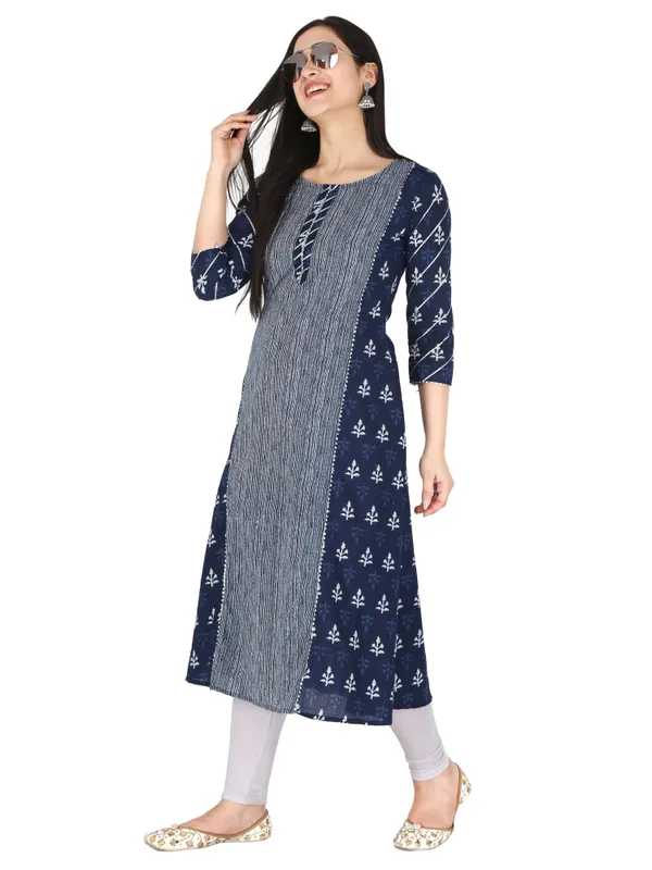 Blue_Ethnic_Motif_Printed_Pure_Cotton_A-Line_Kurta