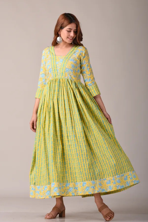Yellow_Floral_Printed_Pure_Cotton_Maxi_Dress