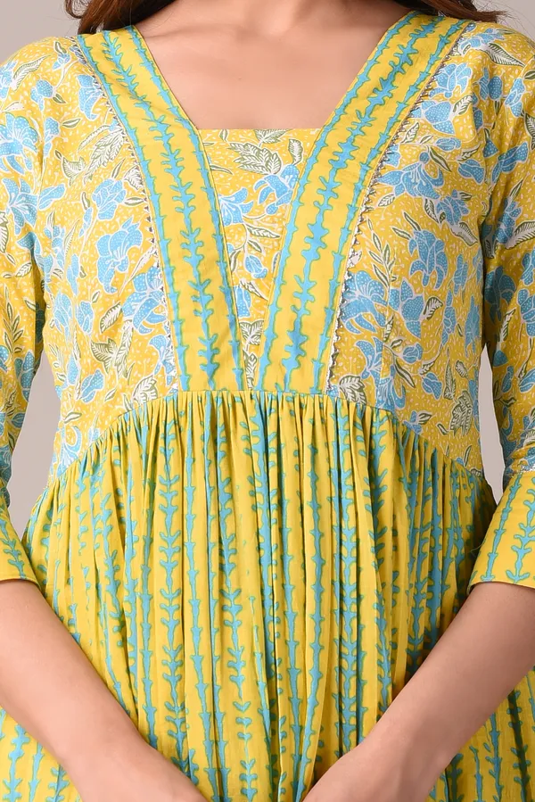 Yellow_Floral_Printed_Pure_Cotton_Maxi_Dress