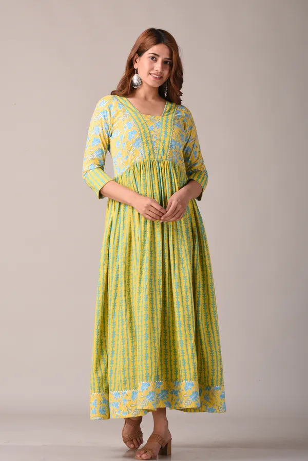 Yellow_Floral_Printed_Pure_Cotton_Maxi_Dress