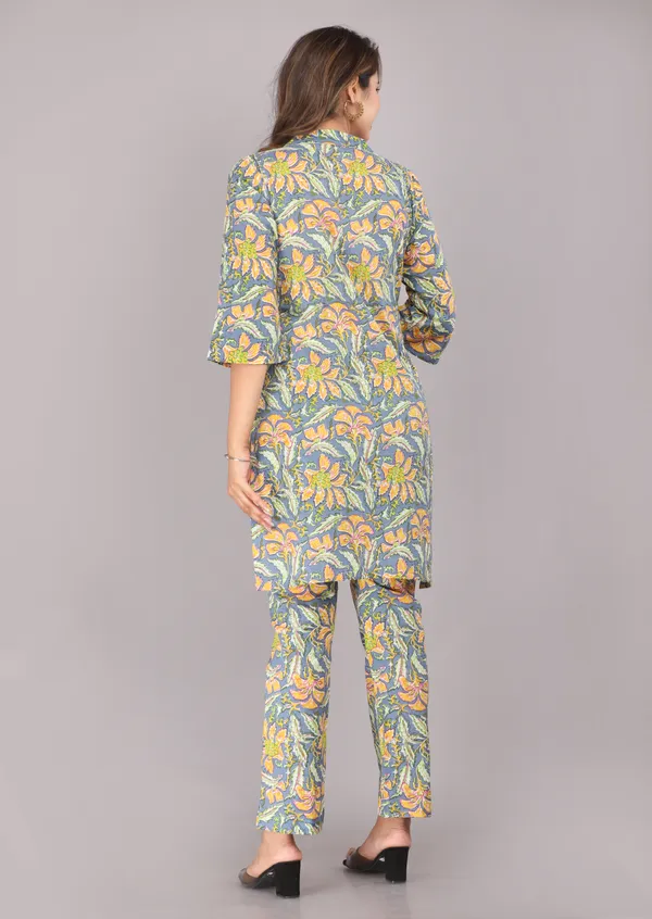 Grey_Floral_Printed_Pure_Cotton_Co-ord_Set