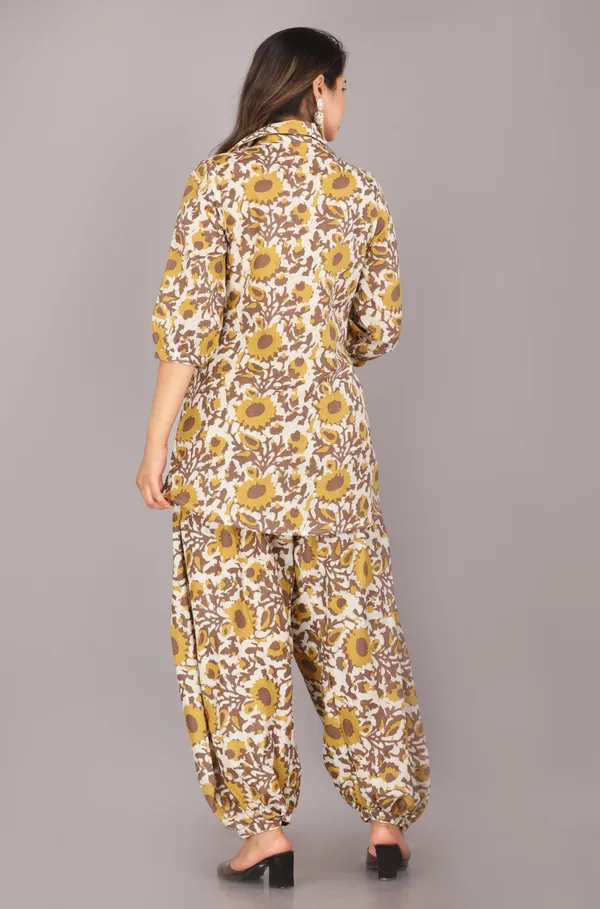 Mustard_Floral_Printed_Pure_Cotton_Co-ord_Set