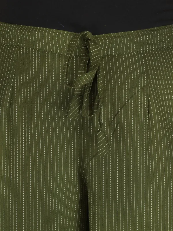 Olive_Color_Pure_Cotton_Kantha_Dobby_Dyed_Pants