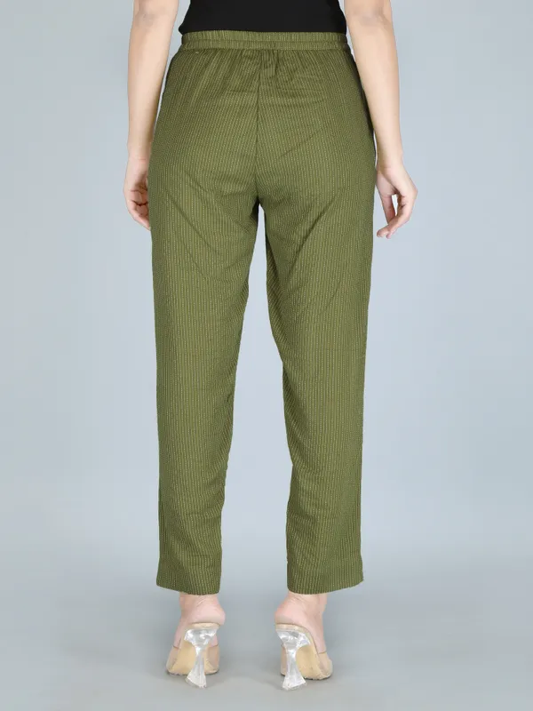 Olive_Color_Pure_Cotton_Kantha_Dobby_Dyed_Pants