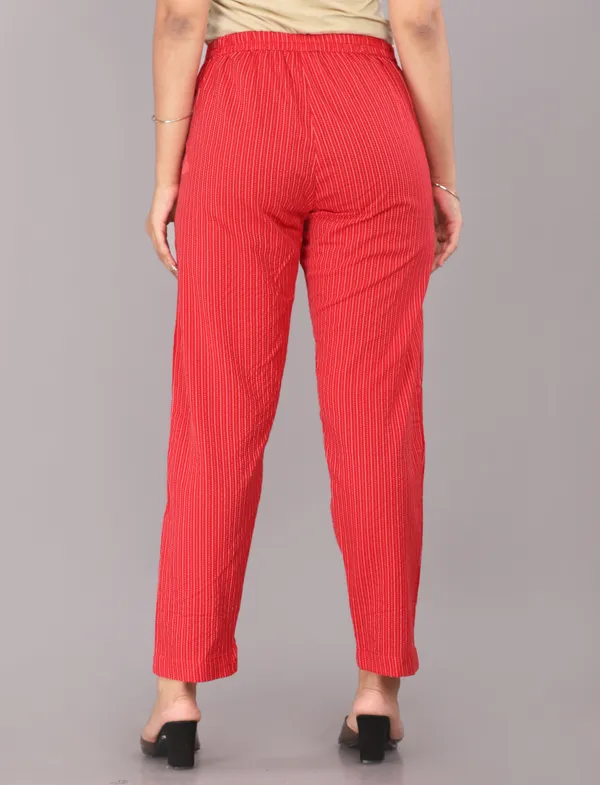 Red_Color_Pure_Cotton_Kantha_Dobby_Dyed_Pants