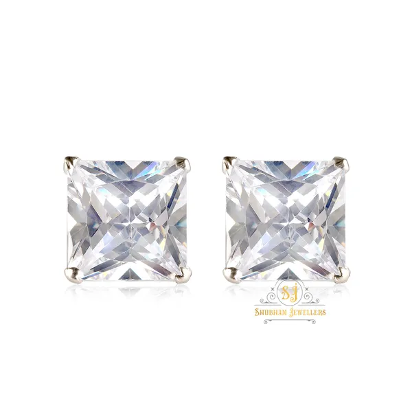 Silver_925-92.5_Sterling_Princess_Cut_Real_Cubic_Zirconia_Fashion_Stud_Earrings_For_MenWomenChildrenBoys_And_Girls_P