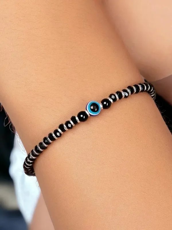 Silver_Nazariya_For_Women_With__Crystals__7-Inch_92.5%_Pure_Stering_Bracelet_For_Women_(Evil_Eye_Pair)