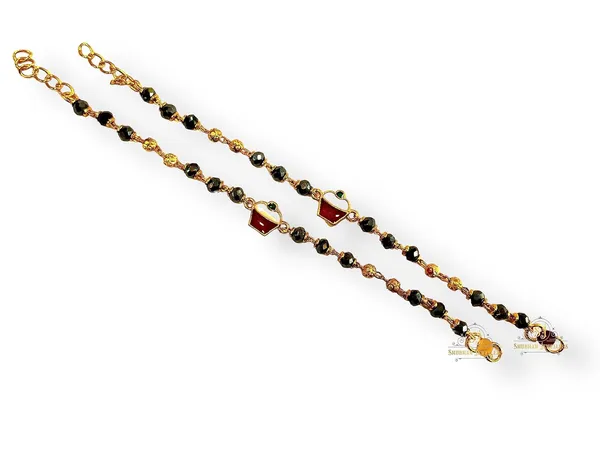 Silver_Gold_Foaming_Jewellery_Gold_Plated_Baby_Bracelet_Crystal_Nazariya_Bracelet_Latest_Trend_Style_Beautiful_Artificial_Hand_Nazariya_For_Kids_(Cake)