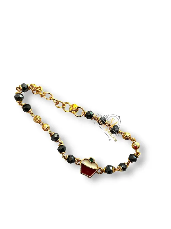 Silver_Gold_Foaming_Jewellery_Gold_Plated_Baby_Bracelet_Crystal_Nazariya_Bracelet_Latest_Trend_Style_Beautiful_Artificial_Hand_Nazariya_For_Kids_(Cake)