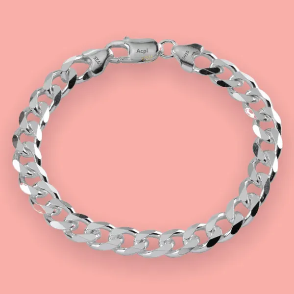 Silver_Pure_925_Sterling_Italian_Curb_Bracelet_For_Men_Womens,_Girls,_And_Boys_8.5_Inches(16.5_Gm)_Mens_Bracelets