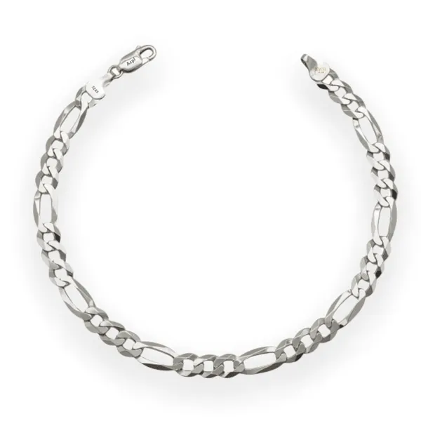 Silver_Pure_925_Sterling_Italian_Sachin_Figaro_Bracelet_For_Men_Womens,_Girls,_And_Boys_8.5_Inches(13.5_Gm)_Mens_Bracelets