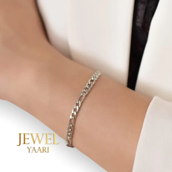 Silver_Pure_925_Sterling_Italian_Sachin_Figaro_Bracelet_For_Men_Womens,_Girls,_And_Boys_8.5_Inches(13.5_Gm)_Mens_Bracelets