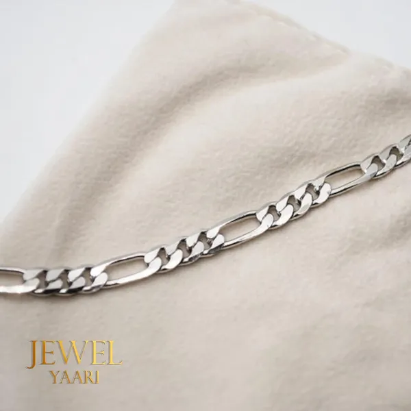 Silver_Pure_925_Sterling_Italian_Sachin_Figaro_Bracelet_For_Men_Womens,_Girls,_And_Boys_8.5_Inches(13.5_Gm)_Mens_Bracelets