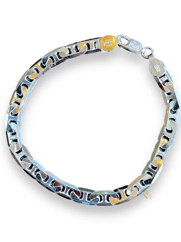 Silver_Pure_925_Sterling_Italian_Link_Curb_Bracelet_For_Men_Womens_Girls_And_Boys_8.5_Inches(10_Gm)_(Link-14Gm)