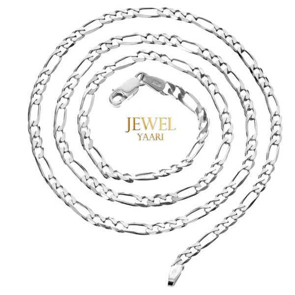 Silver_Pure_925_Sterling_Italian_Sachin_Figaro_Chain_Necklace_Acpl_For_Men_20_Inches(20_Gm)