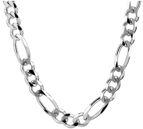 Silver_Pure_925_Sterling_Italian_Sachin_Figaro_Chain_Necklace_Acpl_For_Men_24_Inches(16_Gm)