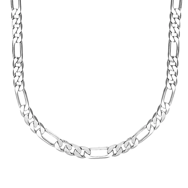 Silver_Pure_925_Sterling_Italian_Sachin_Figaro_Chain_Necklace_Acpl_For_Men_24_Inches(16_Gm)