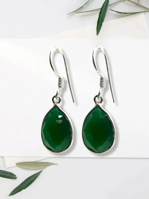 Silver_Pure_925_Sterling_Hoop_Dangle_Earrings_For_Women_And_Girls__Emerald_Look_Alike_Earring_For_Girl