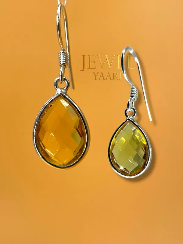 Silver_Pure_925_Sterling_Hoop_Dangle_Earrings_For_Women_And_Girls_Golden_Round_Hessonite_Look_Alike_Earring_For_Girl