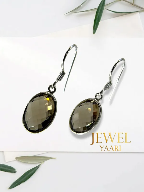 Brown_Pure_925_Sterling_Hoop_Dangle_Earrings_For_Women_And_Girls__Round_Hessonite_Look_Alike_Earring_For_Girl