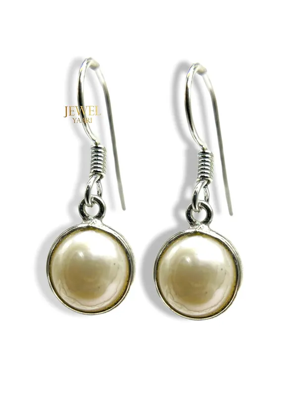 Silver_Pure_925_Sterling_Hoop_Dangle_Earrings_For_Women_And_Girls_Pearl_Round_Earring_For_Girl