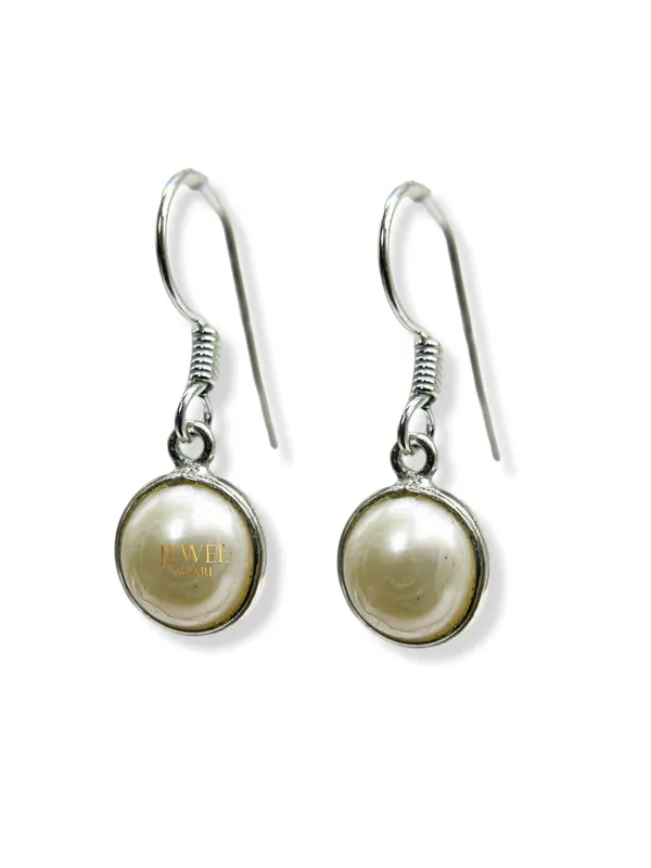 Silver_Pure_925_Sterling_Hoop_Dangle_Earrings_For_Women_And_Girls_Pearl_Round_Earring_For_Girl